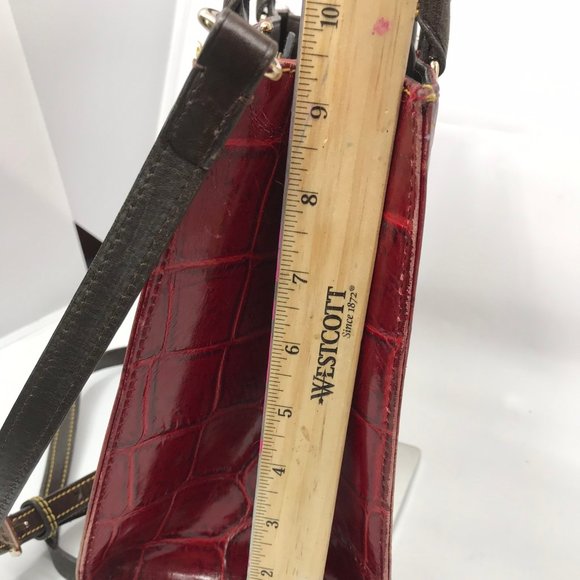 Dooney & Bourke Red Large Leather Crossbody Bag - Picture 3 of 10